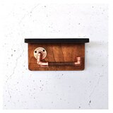 Hanah home polica sa držačem Cop056, 29x16x14 cm, boje oraha | ePonuda.com