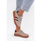 EVENTO Suede Women's Sneakers On Platform Beige Elivienne Cijene