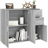  Komoda boja sivog hrasta 91x29,5x75 cm od konstruiranog drva | shoptok.hr