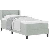  s opruga kutije Svijetlo siva 200 x 80 cm Baršun | shoptok.hr