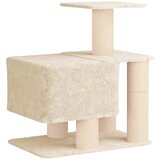  Mačje drvo s sisalnim postoljima za grebanje Krem 96 cm | shoptok.hr