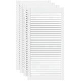  Vrata za ormarić rešetkasta 4 kom bijela 99,3x49,4 cm borovina | shoptok.hr