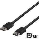 Deltaco Kabel DisplayPort 8K, DP 1.4, 2m, ČRNA | Shoptok.si