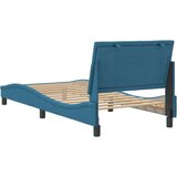  Posteljni okvir z vzglavjem moder 80x200 cm žamet, (21081950) | Shoptok.si