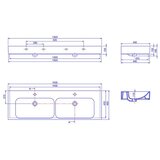Cerastyle Umivaonik Pinto 150 dvostruki | shoptok.hr