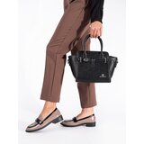 Shelvt Black women's handbag with silver elements Cijene