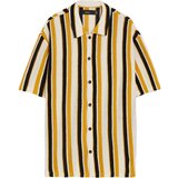 Bershka Srajca bež / rumena / črna | Shoptok.si