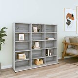 vidaXL Omarica za CD plošče siva sonoma 102x23x89,5 cm inženirski les Cene