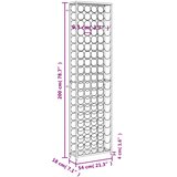 Stalak za vino za 95 boca crni 54 x 18 x 200 cm kovano željezo | shoptok.hr