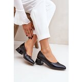 Lewski Shoes Leather Heels Lewski 3118 Black | Shoptok.si