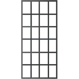  Klizna vrata od stakla ESG i aluminija 90 x 205 cm crna | shoptok.hr
