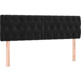 Maison Chic Posteljno vzglavje - Vzglavna omarica 2 kosa črno 72x7x78/88 cm žamet, (22077050) Cene