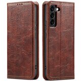 INORCO Za Samsung Galaxy S23 drevesna tekstura telefonski ovitek usnjena torbica za telefon s stojalom proti prahu, (22035109) | Shoptok.si