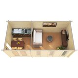 Male kuće Drvena vrtna kuća NICE ISO 575 × 300 cm sa šindrom | shoptok.hr