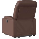  naslonjač na podizanje od umjetne kože smeđi | shoptok.hr