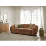 Bobochic Paris Opečnato oranžna raztegljiva sedežna garnitura iz šenilje 228 cm Neyo – | Shoptok.si