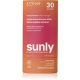 Attitude Sunly Sunscreen Stick mineralna krema za sunčanje u sticku SPF 30 Orange Blossom 60 g | shoptok.hr
