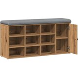  Klupa za cipele obrtnički hrast 102x32x50 cm izrađeno drvo | shoptok.hr