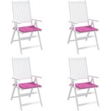  Jastuci za vrtne stolice 4 kom ružičasti 50x50x4 cm od tkanine | shoptok.hr
