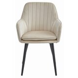 Brandless Stol LUGO - bež žamet / črne noge x 1, (22044104) | Shoptok.si