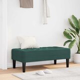  Klupa s jastukom Tamnozelena 113 x 57 x 39 cm Baršun | shoptok.hr