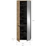 MID.YOU Garderobna Omara Canu, Temno Siva, Barva Hrasta | Shoptok.si