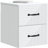 Noćni ormarić za montažu na zid 2 pcs Bijela 34,5 x 33 x 40 cm | shoptok.hr