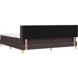  Krevet s opruga kutije Tamno smeđa 200 x 200 cm boja drva | shoptok.hr