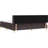  Postelja z vzmetnico z vzmetnico Temno rjava 200 x 200 cm les, (5000127774) | Shoptok.si