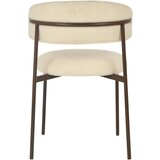 MID.YOU STOL, les, kovina, tekstil bela | Shoptok.si