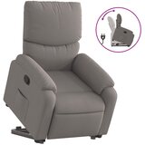  Naslonjač na podizanje od tkanine smeđesivi | shoptok.hr