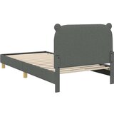  Otroški posteljni okvir z vznožjem Temno siva 90 x 200 cm blago, (5000104779) | Shoptok.si