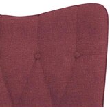  Stolica za ljuljanje s osloncem za noge boja vina od tkanine | shoptok.hr