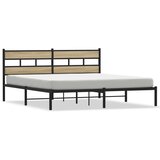  Metalni okvir kreveta bez madraca boja hrasta sonome 183x213 cm | shoptok.hr