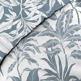 Douceur d intérieur Bela/modra bombažna posteljnina za zakonsko posteljo/podaljšana 240x220 cm Hera – | Shoptok.si