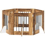  Vrata za pse s postoljem 6 pcs Staro drvo 60 x 60 cm | Eponuda.com