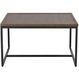 Rowico Temno rjava mizica s hrastovo mizno ploščo ø 70 cm Deerfield – | Shoptok.si