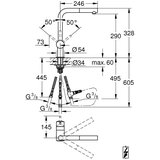 Grohe 31397000 Minta vrtljiva izvlečna kuhinjska armatura za nizkotlačni grelnik (3 cevi) | Shoptok.si