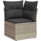 vidaXL 8-dijelni set vrtnih sofa od poliratana s jastucima svjetlosivi | shoptok.hr