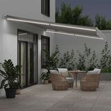 vidaXL Tenda na ručno uvlačenje s LED antracit i bijela 600x300 cm | shoptok.hr