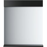  Kupaonsko ogledalo s policom BERG crno 60x12x70 cm masivno drvo | shoptok.hr
