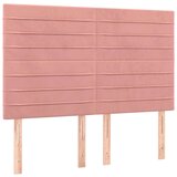  Posteljno vzglavje roza 144x5x118/128 cm žamet, (20794393) | Shoptok.si
