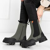 Resti Dark green women's boots on a solid sole Rosidi - Footwear | ePonuda.com