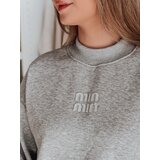 DStreet Bluza damska oversize z naszywką LOVASON szara | Shoptok.si