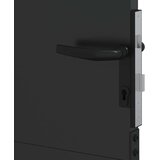  Vrtna vrata 85 x 125 cm Crna Može se zaključati | shoptok.hr