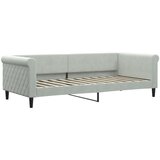  Dnevni krevet na razvlačenje svjetlosivi 90 x 200 cm baršunasti | shoptok.hr