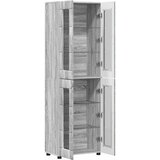  Highboard FLORIN Siva Sonoma 60 x 35 x 182 cm Konstruirano drvo | shoptok.hr