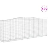  Lučne gabionske košare 25 kom 400 x 50 x 140/160 cm željezne | shoptok.hr