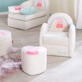 Roba Bijeli baršunast dječji tabure Peppa Pig – | shoptok.hr
