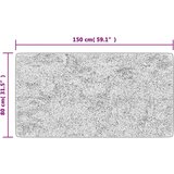  Perivi tepih 80 x 150 cm crno-bijeli protuklizni | shoptok.hr